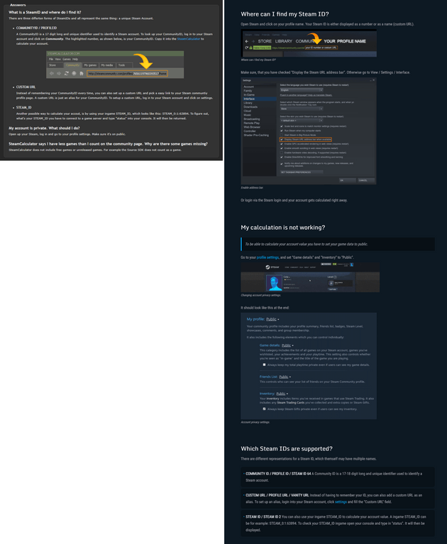 SteamCalculator instructions SteamCalculator instructions